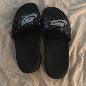 Nike slides, excellent condition, smoke free pet free home, size 7